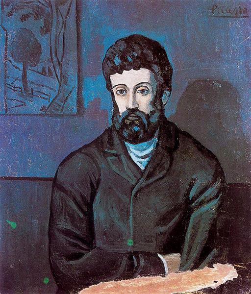 Чоловік у блакитному, c.1902 - Пабло Пікассо