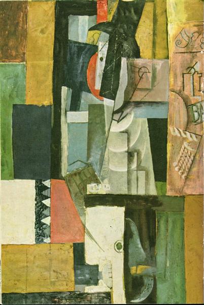 Man with guitar, 1913 - Пабло Пикассо