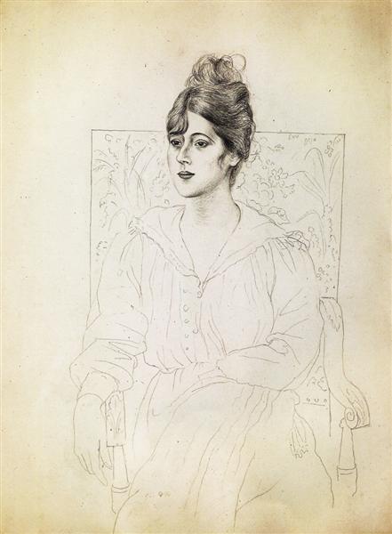 Portrait of Madame Patri, 1918 - 畢卡索
