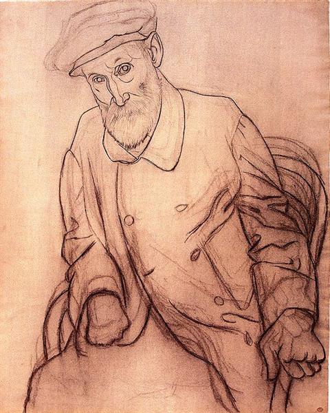 Портрет П'єра Огюста Ренуара, 1919 - Пабло Пікассо