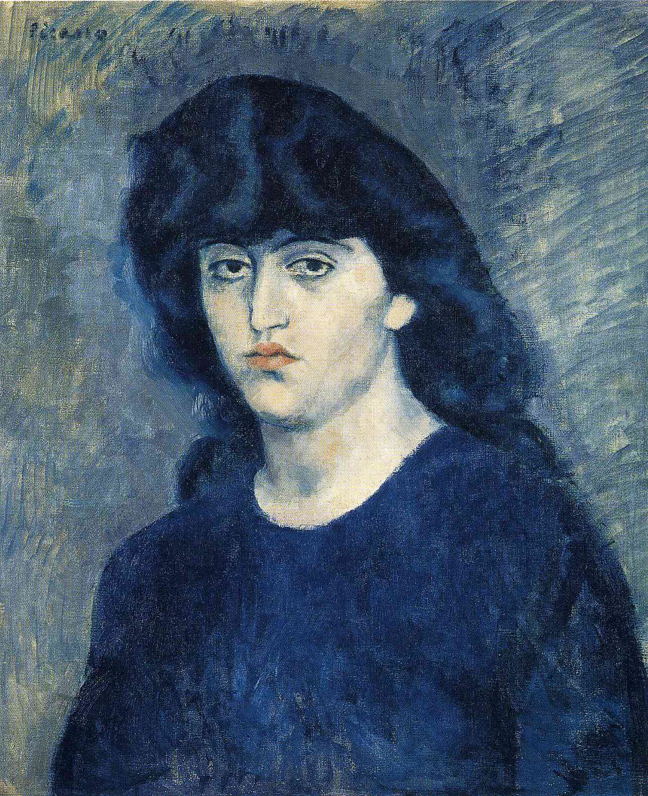 Portrait of Suzanne Bloch, 1904 - Pablo Picasso - WikiArt.org