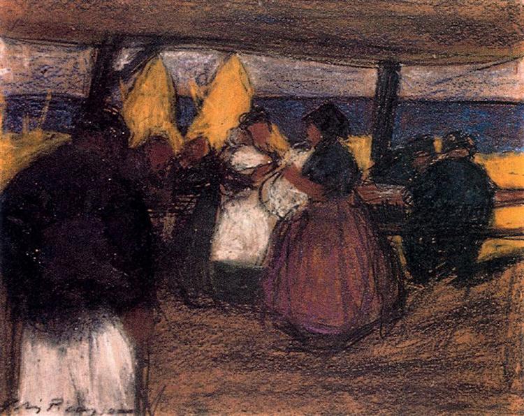 Snackbar in the  open air, 1900 - Пабло Пикассо