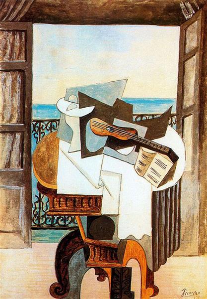 Столик перед вікном, 1919 - Пабло Пікассо