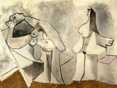 Two seated women, 1958 - Pablo Picasso
