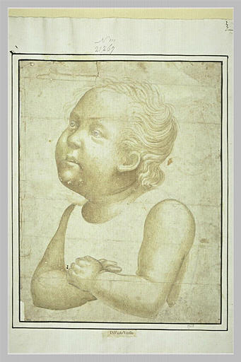 Обнаженный ребенок с середины тела со скрещенными руками - Паоло Уччелло