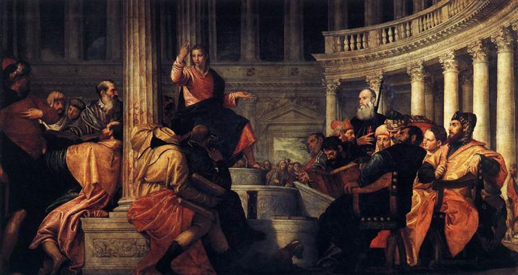 Jesus among the Doctors, 1558 - Паоло Веронезе