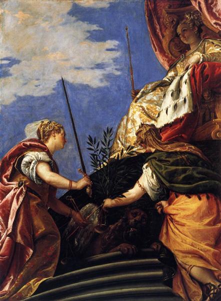 Venetia between Justitia and Pax, 1575 - 1577 - Паоло Веронезе