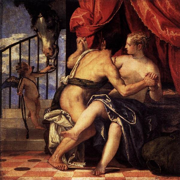 Venus and Mars with Cupid and a Horse, c.1570 - Паоло Веронезе
