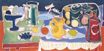The Long Table with Fruit - Patrick Heron