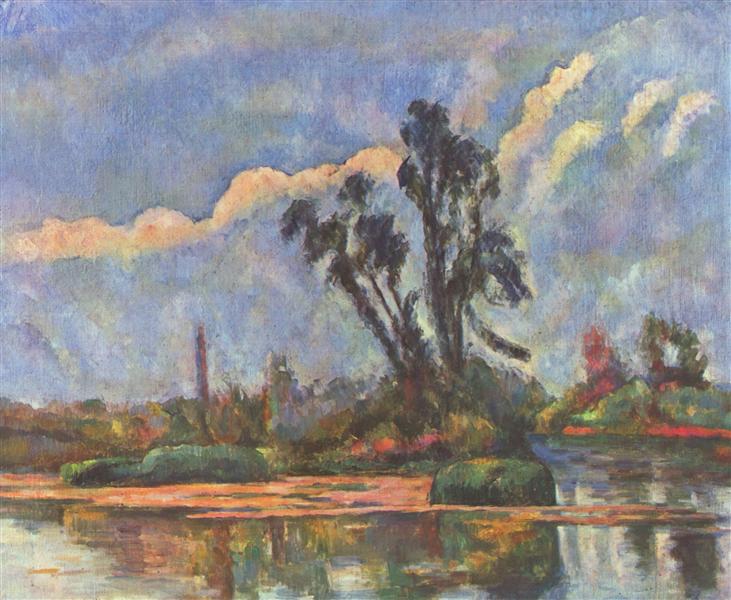 Bank of the Oise, 1888 - Paul Cézanne