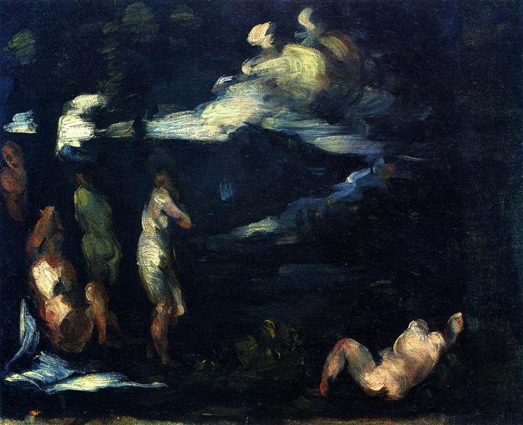 Bathers, 1870 - Поль Сезанн