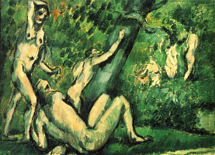 Bathers, 1877 - Paul Cezanne