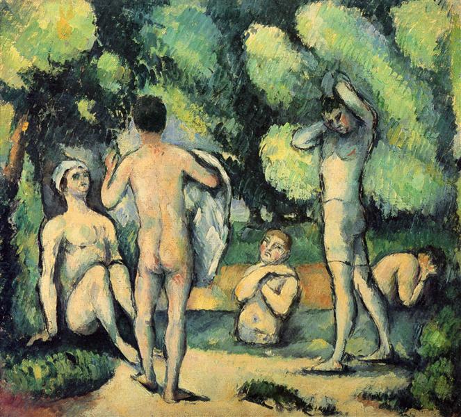 Bathers, 1880 - Paul Cézanne