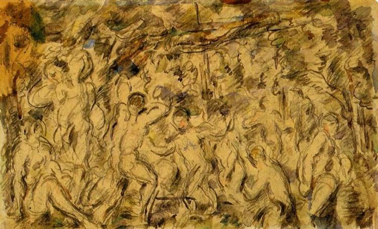 Bathers, 1890 - Paul Cézanne