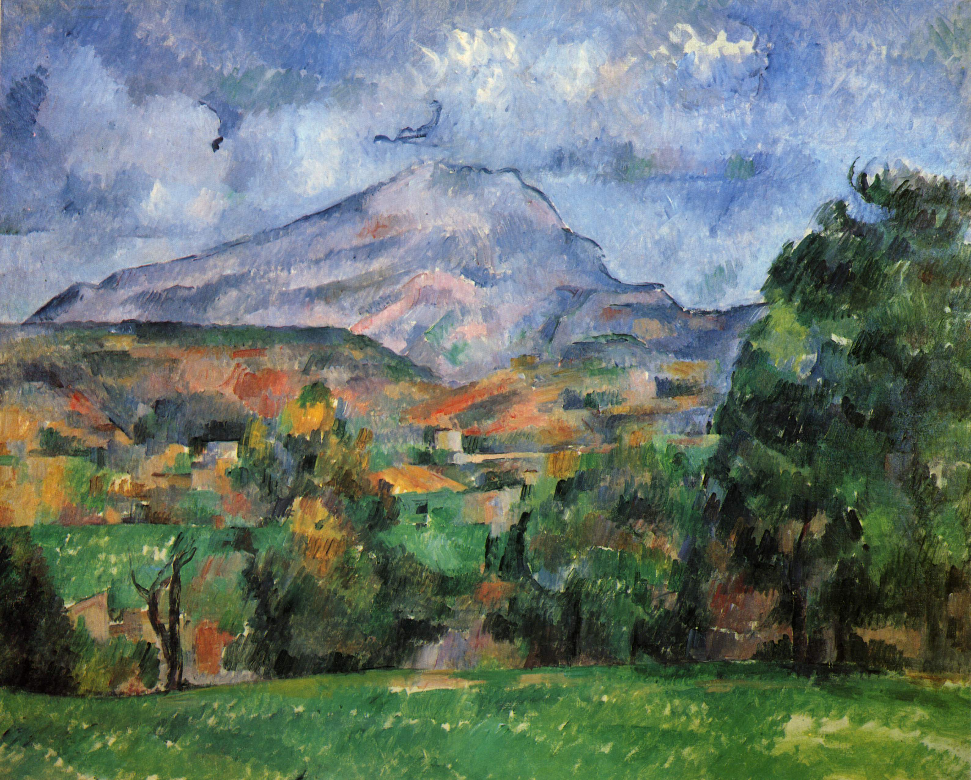 Paul Cezanne Gora Sainte Victoire Mont Sainte-Victoire, c.1890 - Paul Cezanne - WikiArt.org