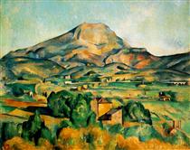 La Montagne Sainte-Victoire vue de Bellevue - Paul Cézanne