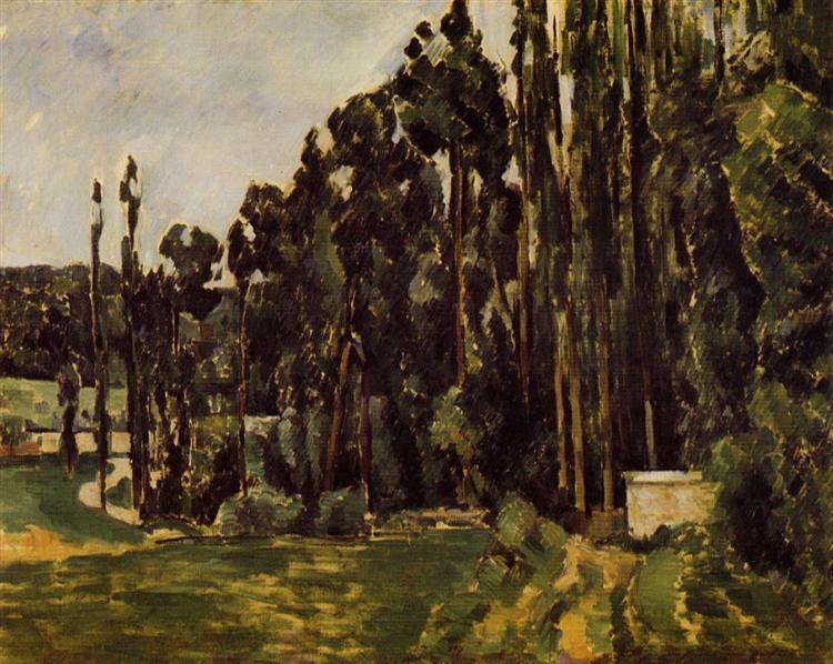 Poplars, 1880 - Поль Сезанн