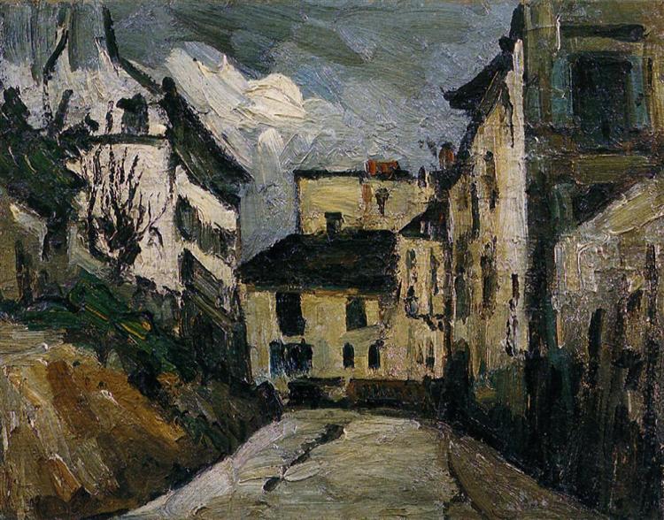 Rue des Saules. Montmartre, 1867 - Paul Cézanne