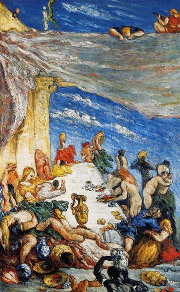 The Feast. The Banquet of Nebuchadnezzar, c.1870 - 塞尚