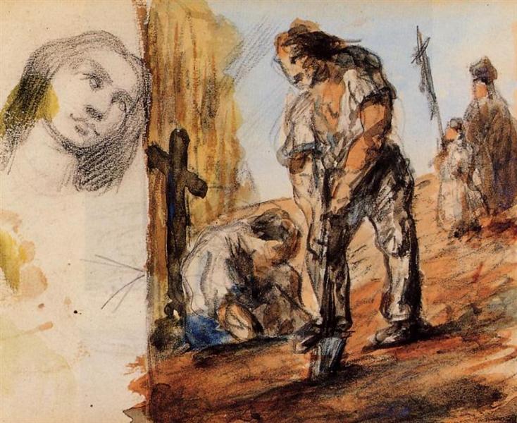 The Gravediggers, 1870 - Paul Cezanne