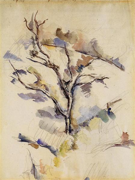 The Oak, 1885 - Поль Сезанн