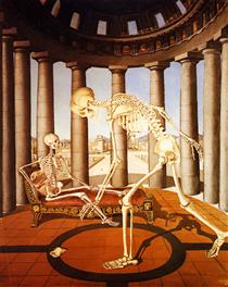 The skeleton has the shell - Paul Delvaux