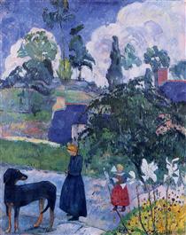 Among the lillies - Paul Gauguin