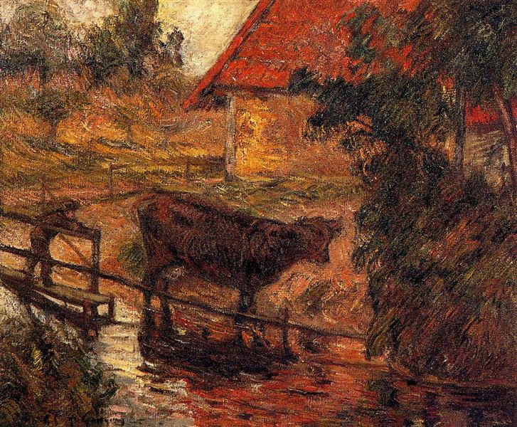 Watering place, 1885 - Paul Gauguin