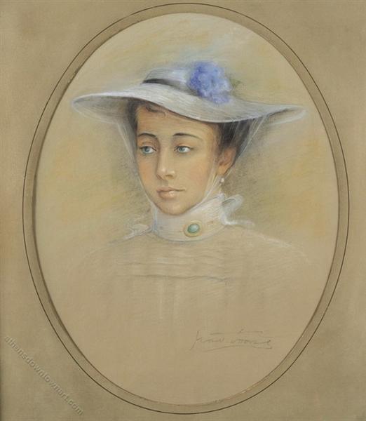 Portrait of unknown woman - Paul Mathiopoulos