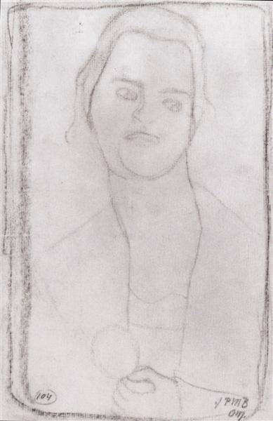 Study for Portrait of Clara Rilke-Westhoff, 1905 - Paula Modersohn-Becker