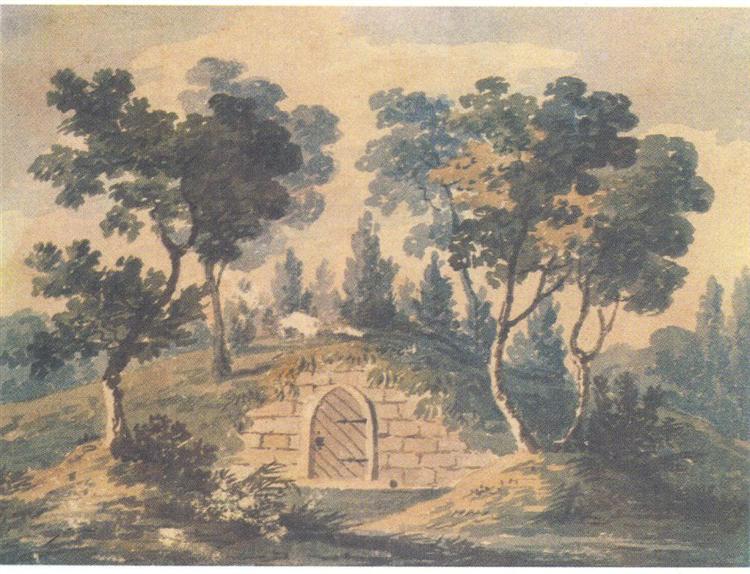 The tomb of George Washington, c.1812 - Pavel Svinyin