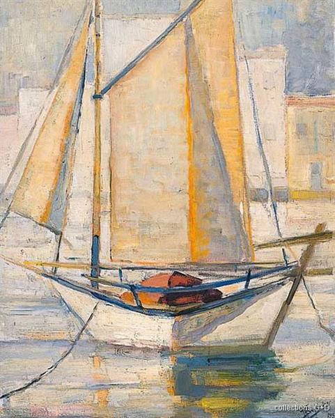 Boat with sails - Periklis Vyzantios