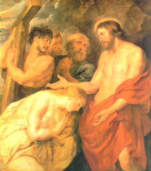 Christ and Mary Magdalene, 1618 - Питер Пауль Рубенс