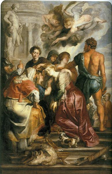 Martyrdom of St. Catherine, c.1615 - 魯本斯