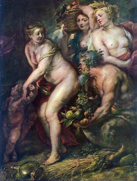 Sine Cerere et Baccho friget Venus, 1613 - Пітер Пауль Рубенс