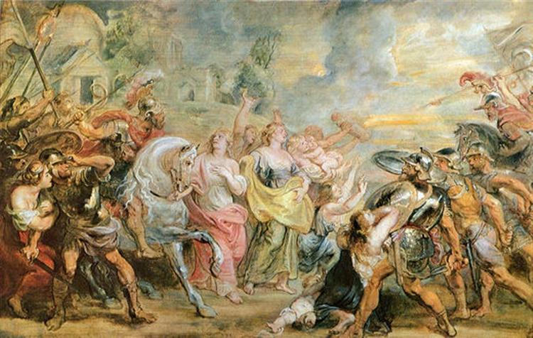 Truce between Romans and Sabines, 1639 - 1640 - 魯本斯