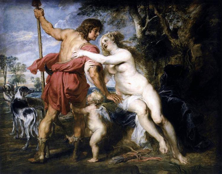 Venus and Adonis, c.1635 - Питер Пауль Рубенс