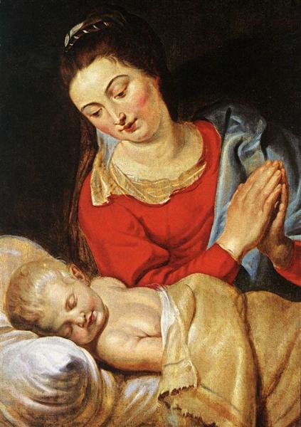 Virgin  and  Child - Pierre Paul Rubens
