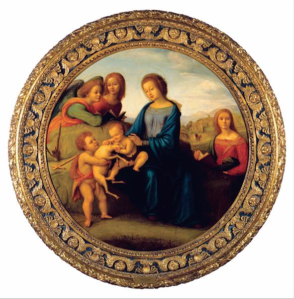 Madonna and Child with Saints and Angels, 1520 - Пьеро ди Козимо