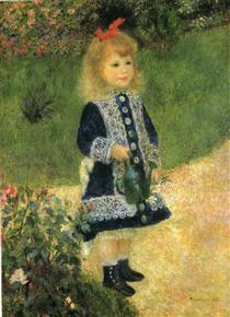 Niña con regadera - Pierre-Auguste Renoir