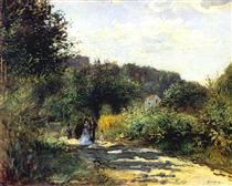 A Road in Louveciennes - Pierre-Auguste Renoir
