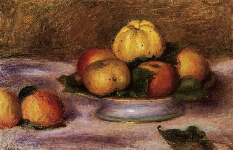 Apples and Manderines, c.1890 - 雷諾瓦