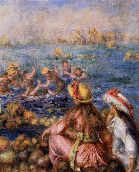 Bathers, 1892 - 雷諾瓦