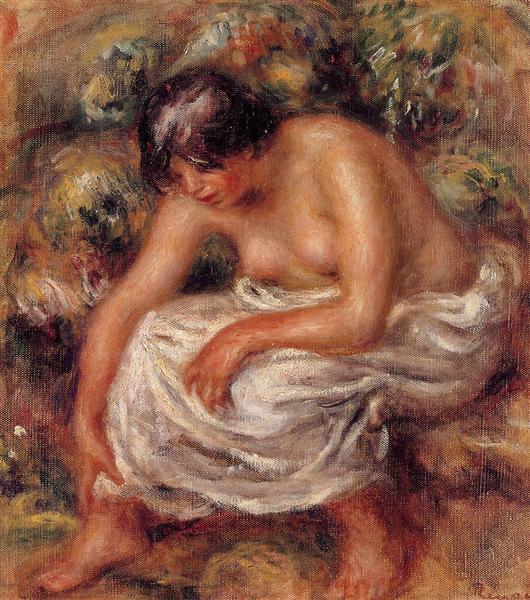Bathing, 1915 - Pierre-Auguste Renoir