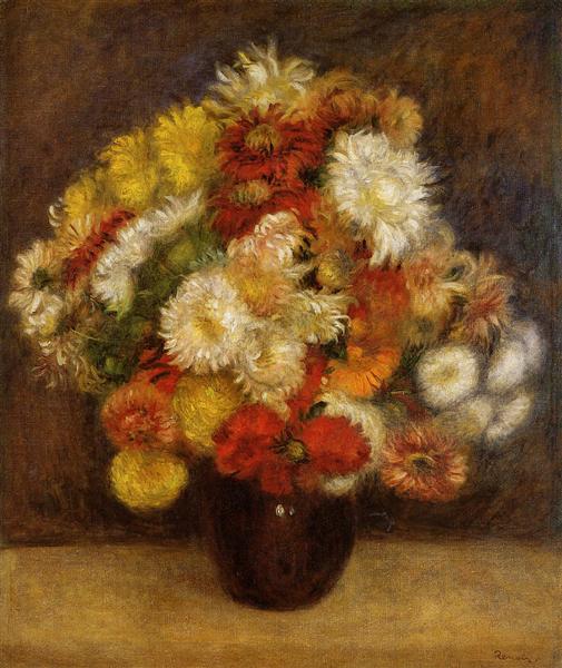 Bouquet of Chrysanthemums, 1881 - П'єр-Оґюст Ренуар