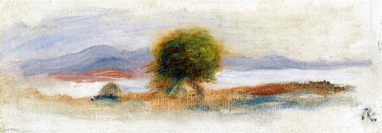 Cagnes Landscape, 1910 - Пьер Огюст Ренуар