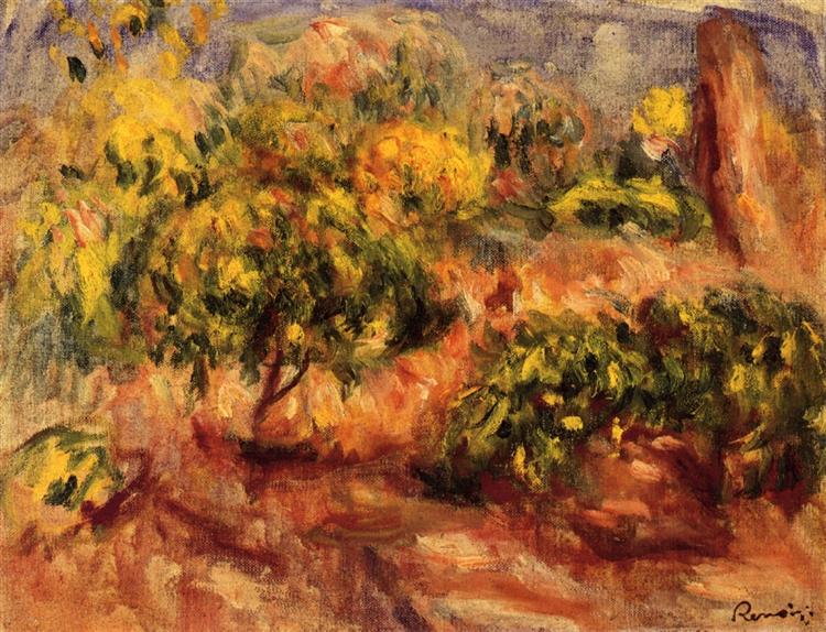 Cagnes Landscape, 1914 - 1919 - 雷諾瓦