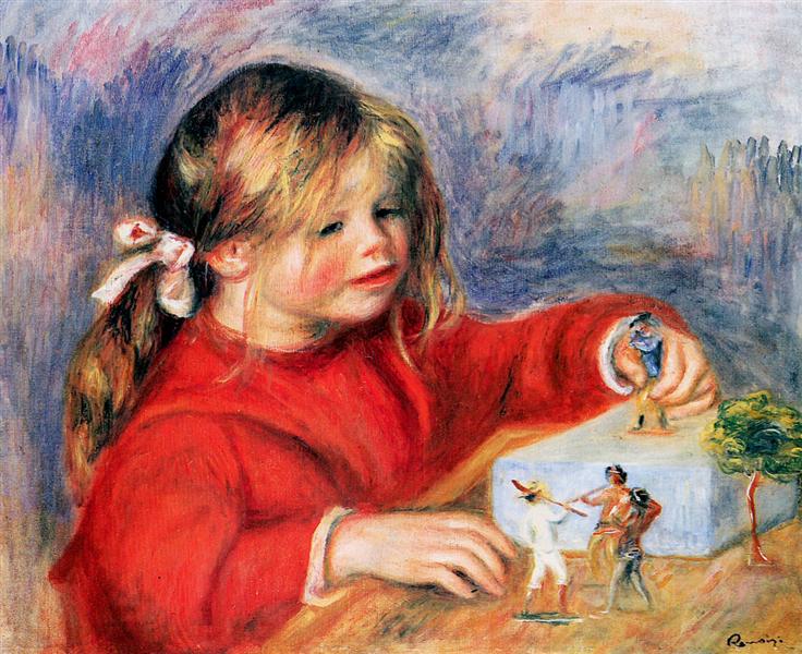 Claude Renoir at play Sun, 1905 - Пьер Огюст Ренуар