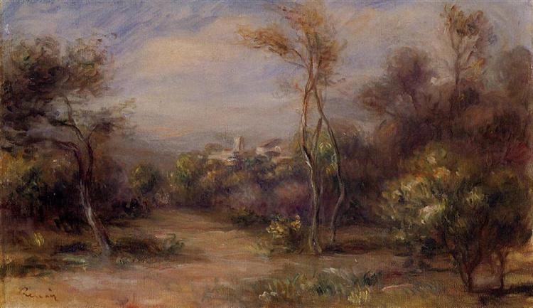 Landscape near Cagnes - Пьер Огюст Ренуар