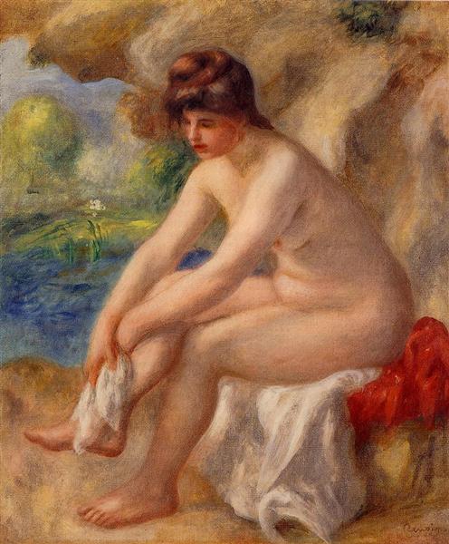 Leaving the Bath, 1890 - Auguste Renoir